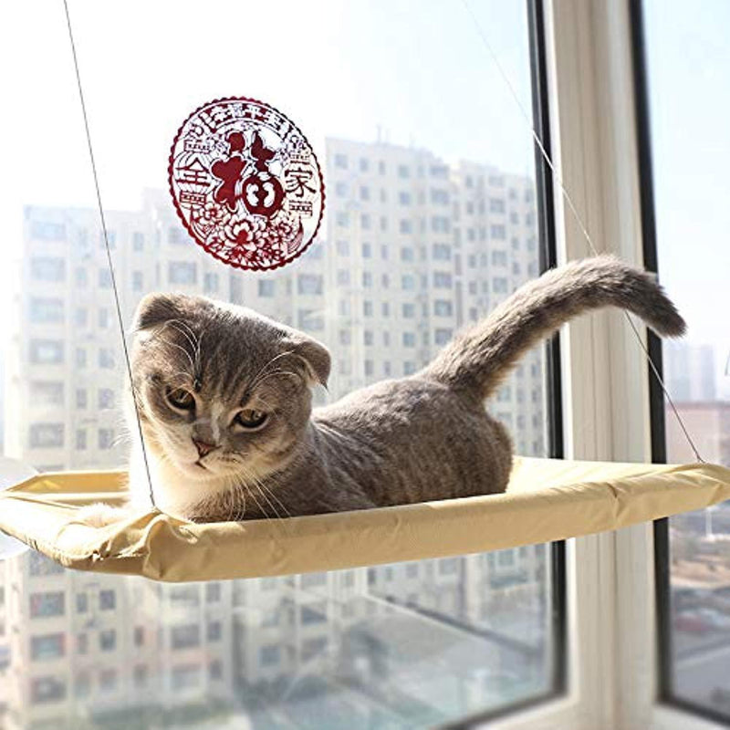 okdeals Cat Window Perches, Cat Sunny Seat Window Cat Perch Suction Cups Space Saving Pet Resting Seat Safety Cat Shelves - Providing All Around 360° Sunbath for Cats Weighted up to 33lb