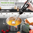 Aicok Immersion 4-in-1 Stick Blender with 6 Speed Control, Powerful Hand Mixer Sets Include Chopper, Whisk, Bpa Free Beaker