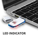 128GB USB 3.0 Flash Drive 2 Pack Thumb Drive 128 GB High Speed Jump Drive Memory Stick with LED Light and Lanyards for Storage and Backup by MOSDART