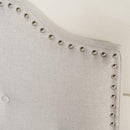 Austell Light Grey Fabric Queen/Full Headboard