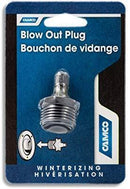 Camco Heavy Duty Brass Blow Out Plug - Helps Clear the Water Lines in Your RV During Winterization and Dewinterization (36153)