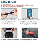Heagstat Trickle Battery Charger 6V 12V 1000mA Automatic Smart Battery Maintainer for Auto Car Motorcycle Lawn Mower Boat ATV SLA AGM GEL CELL Lead Acid Batteries