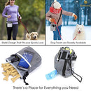 Dog Treat Pouch - Pet Snacks, Toys Training Tools Carrier Built-in Poop Bag Dispenser - Stylish, Multi-wear, Multipurpose - Weather-Resistant Nylon Fabric Material