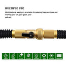 Kamlif Expanding Garden Hose with Hanger, Expandable Garden Hoses With Spray Nozzle,Strongest TPS,Solid Brass Connector Fitting (3/4 Inch By 50 Feet,Black)