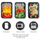 [30 Pack] Becozier Meal Prep Containers Stackable Bento Lunch Box with Lids FDA approved Freezer, Microwave Dishwasher Safe Food Storage