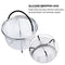 Instant Pot Accessories 6 and 8 qt Steamer Basket, Fits InstaPot Pressure Cooker, Insta Pot Ultra Egg Basket w/Silicone Handle and Non-Slip Legs (Instant Pot 6 and 8 Quart)