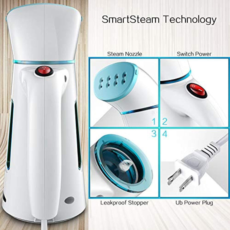 Hilife Steamer for Clothes Steamer, Handheld Clothing Steamer for Garment, 240ml Portable Mini Travel Fabric Steamer for Home and Travel