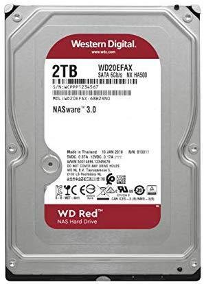 WD Red 4TB NAS Hard Drive - 5400 RPM Class SATA 6 Gb/s 64MB Cache 3.5 Inch - WD40EFRX