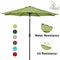 Grand Patio 10 FT Super Sturdy Aluminum Patio Umbrella, UV Protected Outdoor Umbrella, Green