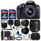 Canon EOS Rebel T6 Digital SLR Camera with 18-55mm EF-S f/3.5-5.6 IS II Lens + 58mm Wide Angle Lens + 2x Telephoto Lens + Flash + 48GB SD Memory Card + UV Filter Kit + Tripod + Full Accessory Bundle
