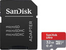 Sandisk Ultra 128GB Micro SDXC UHS-I Card with Adapter -  100MB/s U1 A1 - SDSQUAR-128G-GN6MA