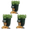 Potato Grow Bags 10 Gallon Garden Vegetables Planter Bags with Handles and Access Flap for Planting Potato Carrot Onion Taro Radish Peanut,3-Pack