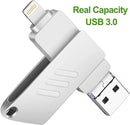 iOS Flash Drive for iPhone Photo Stick 32GB Memory Stick USB 3.0 External Storage Lightning Memory Stick for iPhone iPad Android Type c and Computers