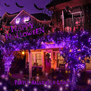 Brizled Purple Halloween Lights, 100 LED 33ft Halloween String Lights, 120V UL Certified Christmas Lights Connectable Mini Light for Indoor&Outdoor, Halloween, Christmas, Party and Holiday Decoration