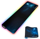 LED RGB Gaming Mouse Pad - 10 Light Modes Extended Computer Keyboard Mat with Durable Stitched Edges and Non-Slip Rubber Base, High-Performance Large Mouse Pad Optimized for Gamer 31.5X11.8X0.15Inch