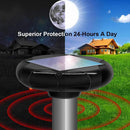 Refastmon Solar Powered Snake Repellent for Outdoors, Snake Away Thats Safe for Dogs, Electronic Snake Repellent, Solar Snake Repeller 4-Pack
