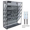 Easepres File Organizer Mesh 5-Tier Black Hanging File Organizer Vertical Holder Rack for Office Home