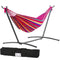 FDW Hammock Stand Portable Heavy Duty Hammock Stand Portable Steel Stand Only for Outdoor Patio or Indoor with Carrying Case