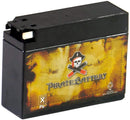 YT4B-BS Sealed Motorcycle Battery -  Rechargeable Replacement - Factory Sealed and Activated - AGM - Pirate Battery