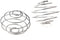 5X LAOMAO Stainless Blender Mixing Ball Protein Mixer Shaker Bottle Cup Wire Whisk