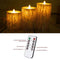 Lmeison Flameless Candles Battery Real Wax Bark Candles Decorative Led Pillar Flickering Candles with Dancing LED Flame & 10-Key Remote Control 2/4/6/8 Hours Timers (Birch Effect)