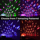 LED Disco Ball by NuLights - RGB LED Party Lights - 100% RISK FREE! Best for Kids Parties, DJ & Mood Lighting. Party Light for Indoors/Outdoors - DMX, Sound Activated, Digital Display, 5 Color
