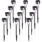 GIGALUMI Solar Lights Outdoor Garden Led Light Landscape/Pathway Lights Stainless Steel-12 Pack