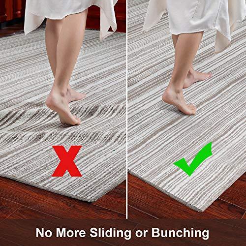 Veken Non-Slip Area Rug Pad Gripper 8 x 10 Ft Extra Thick Pad for Any Hard Surface Floors, Keep Your Rugs Safe and in Place