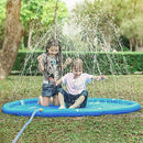 KKONES Sprinkler pad & Splash Play Mat 68" Toddler Water Toys Fun for 1 2 3 4 5 Year Old Boy Girl， Kids Outdoor Party Sprinkler Toy