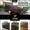 10' x 10' Super Heavy Duty 16 Mil Brown Poly Tarp Cover - Thick Waterproof, UV Resistant, Rot, Rip and Tear Proof Tarpaulin with Grommets and Reinforced Edges - by Xpose Safety