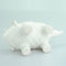 VanEnjoy 6 Inch Cute Cartoon Dinosaur Shape Ceramic Succulent Planter, Water Culture Hydroponics Bonsai Cactus Flower Pot,Air Plant Vase Holder Desktop Decorative Organizer (Triceratops, White)
