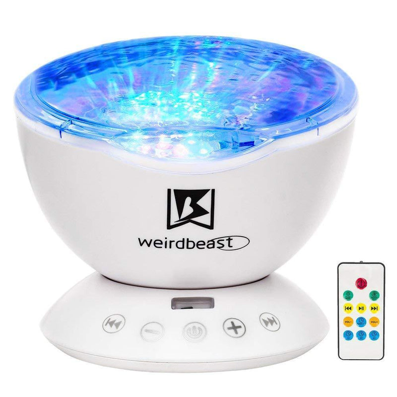 [GENERATION 3]Weirdbeast Remote Control Ocean Wave Project Sleep Night Lights with Built-in Ambient Audio Bedroom Living Room Decoration Lamp for Kids/Adult - Light Up Your Life