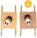 EONMIR 2Pack Guinea Pig Hammock, Small Animal Hanging Bed Toys fit Rats, Chinchilla, Pet Cage Accessories