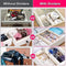 JONYJ Drawer Dividers/Organizer 4 Pack, Adjustable Separators 4" High Expandable from 11-17" for Bedroom, Bathroom, Closet, Office, Kitchen Storage, Strong Secure Hold, Foam Ends, Locks in Place