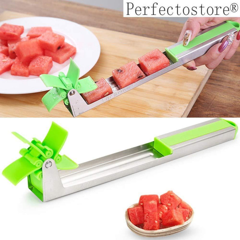 Perfectostore Stainless Steel Watermelon Slicer Cutter Knife Corer Fruit Vegetable Tools Kitchen Gadgets