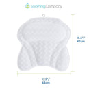 Bath Pillow By Soothing Company | Bathtub Cushion for Neck, Head, Shoulder and Back Support | Jacuzzi Hot Tub Headrest and Bath Tub Pillow Rest | Bath Accessories | Luxury Spa Comfort