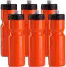 50 Strong Sports Squeeze Water Bottles - Set of 6 - Team Pack – 22 oz. BPA Free Bottle Easy Open Push/Pull Cap – Made in USA - Multiple Colors Available