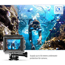 Crosstour 4K Action Camera 16MP WiFi Underwater Cam 30M Waterproof Case Sports Camera with Remote Control 2 Batteries and 19 Mounting Accessories
