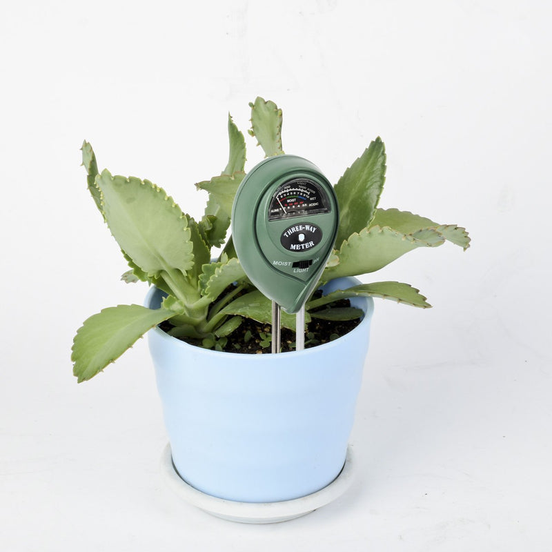 3-in-1 Soil Moisture Sensor Meter, PH acidity Tester and Light Meter, Plant Tester, Helpful For Garden, Farm, Lawn, Indoor & Outdoor (No Battery needed)