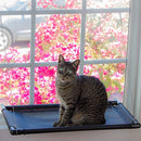 Cat Window Perch, Mounted Cat Bed, Pet Perch with 4 Big Suction Cups, Holds up to 40 lb, Black