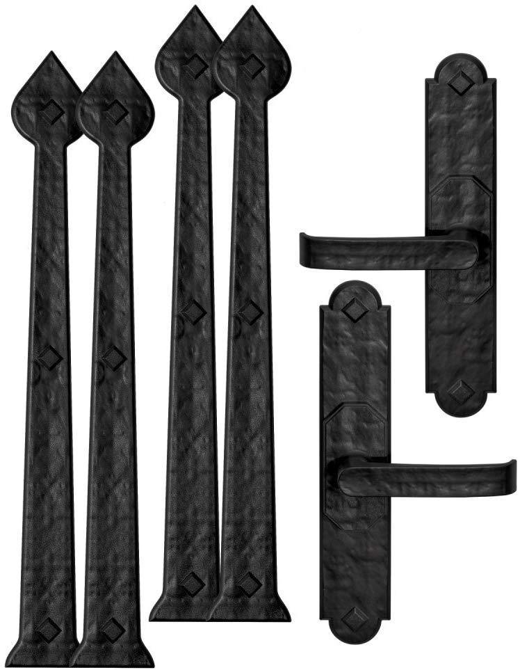 Creative Hardware 480-07 Magnetic Garage Door Handle/Hinge Decorative Accent Set Aspen (6 Piece)