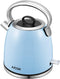Aicok Electric Tea Kettle, 1.7-Liter Brushed Stainless Steel Kettle with Anti-oxidant Blue Coating, Retro Style with Modern Feature Water Kettle, Auto Shut Off, 1500W