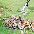 gonicc 63 inch Professional Adjustable Garden Leaf Rake, Expanding Metal Rake - Adjustable Folding Head from 7 Inch to 22 Inch. Collect Leaf Among Delicate Plants,Lawns and Yards. Ideal Camp Rake.