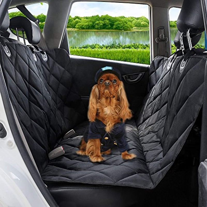TIOVERY Dog Seat Cover, Pet Car Seat Covers with Anchors, Waterproof & Nonslip Rubber Backing, Durable Pet Back Seat Covers for Cars, Trucks and SUVs