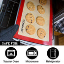 Zenware Professional Non Stick Silicone Baking Mat Cookie Sheet Liner - Set of 2