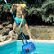 Stargoods Pool Skimmer Net, Heavy Duty Leaf Rake Cleaning Tool, Fine Mesh Net Bag Catcher