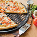 Olivia & Aiden 13” Vented Pizza Pan (3-Pack) Round, Perforated Air Baking | Heavy-Duty Aluminum Bakeware | Reusable, Non-Stick | Creates Classic Crispy Crust