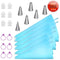 Piping Bags, Kasmoire 24pcs Pastry Bags Sets with 6pcs 3 Sizes (12”+14”+16”) Reusable Silicone Icing Pastry Bags