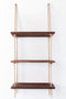 Mkono Wood Hanging Shelf Wall Swing Storage Shelves Jute Rope Organizer Rack, 3 Tier