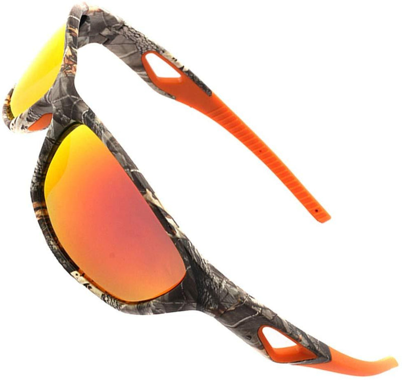 MOTELAN Polarized Outdoor Sports Sunglasses Tr90 Camo Frame for Men Women Driving Fishing Hunting Reduce Glare